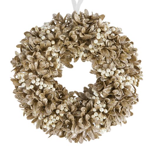 FLORISTA KOSZORÚ GYÖNGYÖKKEL, Ø 33CM