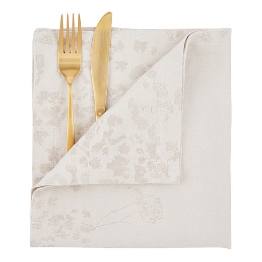 NOSTALGIA TEXTIL SZALVÉTA BÉZS, 42 X 42 CM