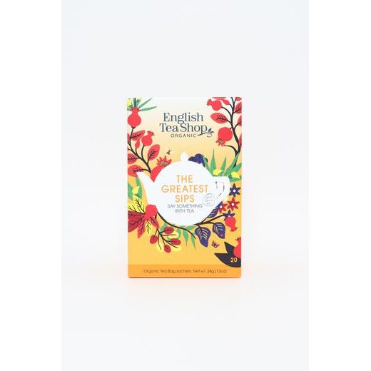 ENGLISH TEA SHOP BIO TEAVÁLOGATÁS 'THE GREATEST SIPS', 20 FILTER / 5 ÍZ