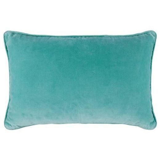 COTTON VELVET PÁRNA 40X60CM, TÜRKIZKÉK