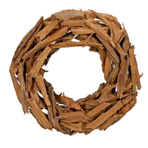 WILLOW FA DEKOR KOSZORÚ 66CM BARNA