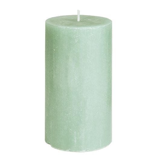 RUSTIC GYERTYA 13 CM, VILÁGOSZÖLD