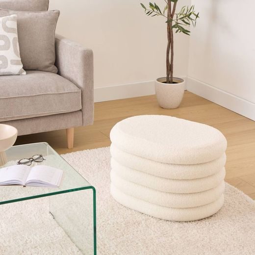 COCON PUFF TÁROLÓVAL 60 CM , TÖRTFEHÉR