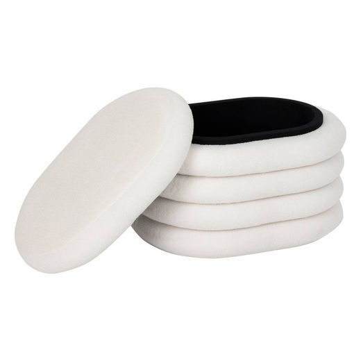 COCON PUFF TÁROLÓVAL 60 CM , TÖRTFEHÉR