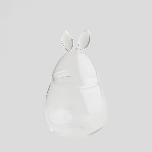 HOME & YOU ÜVEG TÁROLÓ NYUSZI 20CM