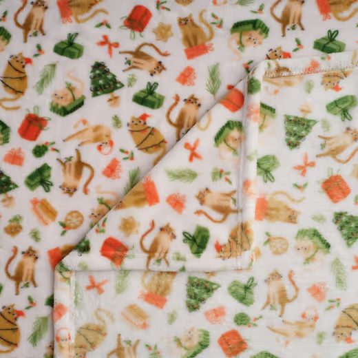 HOME & YOU TAKARÓ 150X200CM, KARÁCSONYI CICÁK