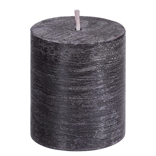 RUSTIC GYERTYA 8 CM, FEKETE