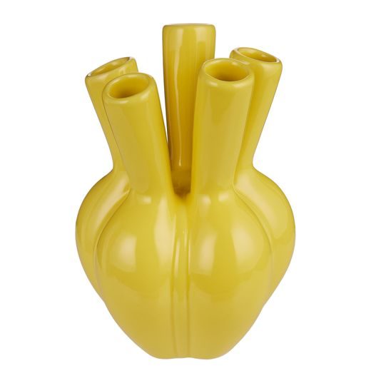 ARRANGEMENT VÁZA 18 CM, CITROMSÁRGA