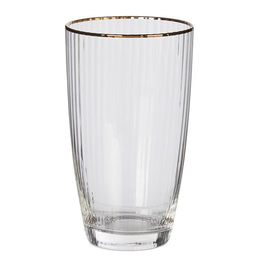 GOLDEN TWENTIES LONG DRINK POHÁR ARANY SZEGÉLLYEL 500 ML