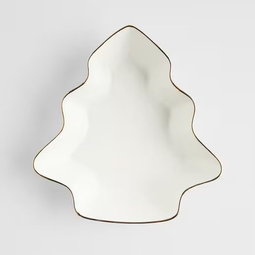 HOME & YOU TÁL ARANY SZEGÉLLYEL, 26X27CM, FENYŐFA