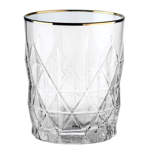 UPSCALE VIZES POHÁR ARANY SZEGÉLLYEL 345 ML