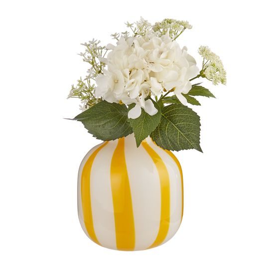 SOLERO ÜVEG VÁZA 26 CM, SÁRGA