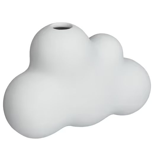 CLOUDY VÁZA 16 CM, FEHÉR
