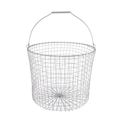 GRID KOSÁR FÜLLEL, EZÜST Ø40CM