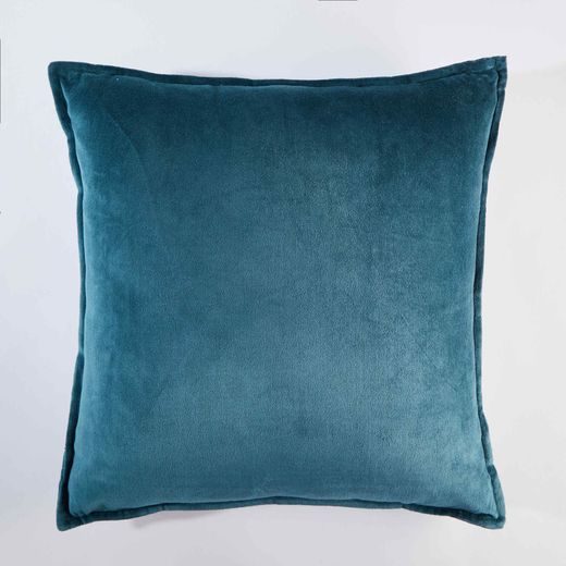 COTTON VELVET PÁRNA, KÉK 45 X 45CM