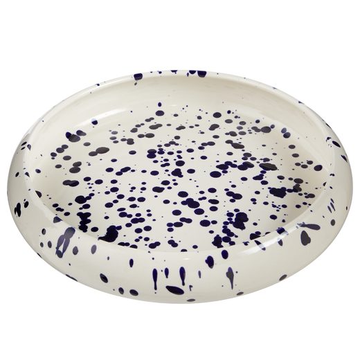 BOOGY SPLASH TÉSZTÁS TÁNYÉR 24 CM , SÖTÉTKÉK