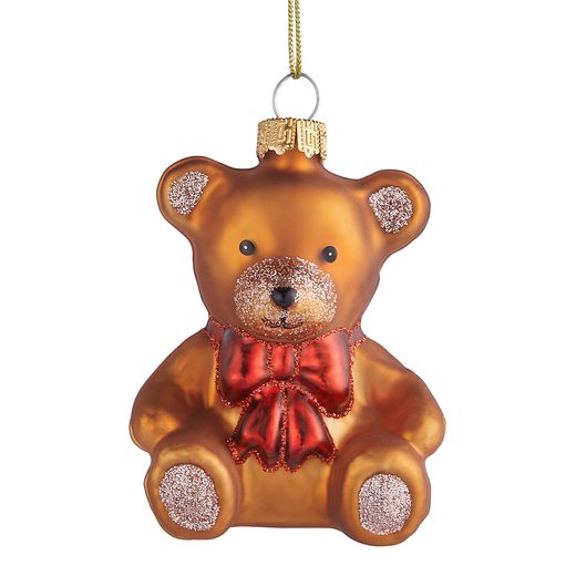 HANG ON ÜVEG KARÁCSONYFADÍSZ , MACI