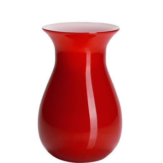 BELLE VÁZA PIROS ÜVEG 18CM