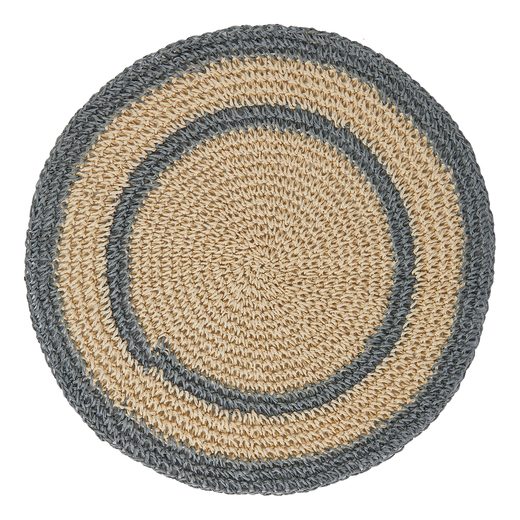 CARTAGENA ÉTKEZÉSI ALÁTÉT, KÉK-NATÚR Ø38 CM