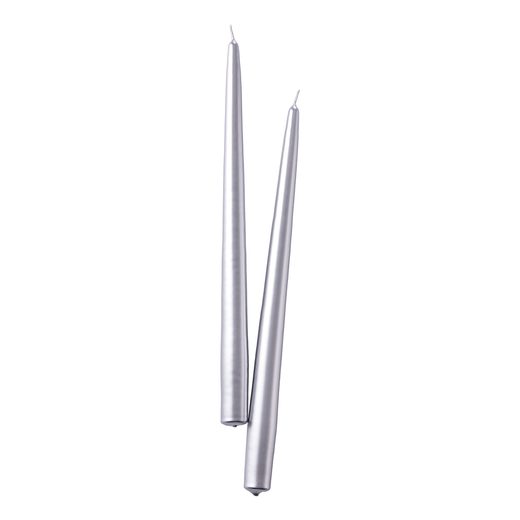 TWIN FLAME GYERTYA 31CM 2 DB , EZÜST