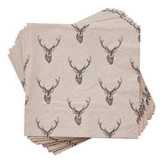 APRÈS ÚJRAHASZNOSÍTOTT PAPÍRSZALVÉTA, RÉNSZARVASOK 33 X 33CM