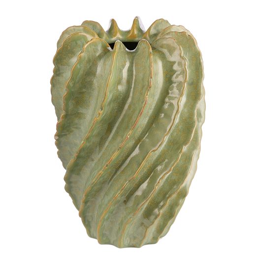 ORGANIC VÁZA 26 CM, ZÖLD