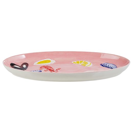 CORAL COAST KERÁMIA KÍNÁLÓ TÁNYÉR 31 CM , TENGER GYÜMÖLCSEI