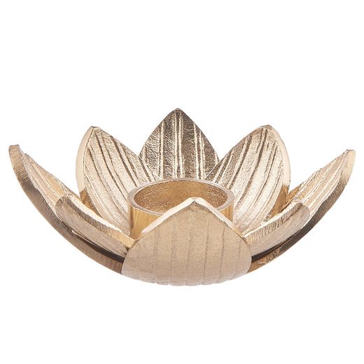 GOLDEN NATURE MÉCSESTARTÓ, LÓTUSZVIRÁG Ø17 CM