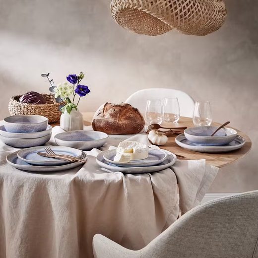 HILDA MÉLYTÁNYÉR, VILÁGOSKÉK  20CM