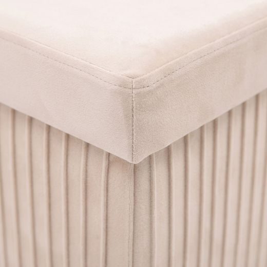 MALAGA ÖSSZEHAJTHATÓ TÁROLÓS PUFF 76 CM ,BÉZS