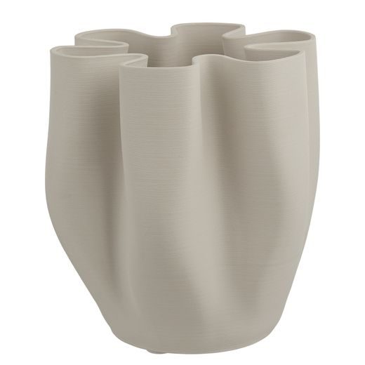 VISION 3D NYOMTATOTT PORCELÁN VÁZA, FEHÉR