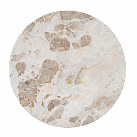MARBLE MÁRVÁNY TÁL, BÉZS Ø30CM