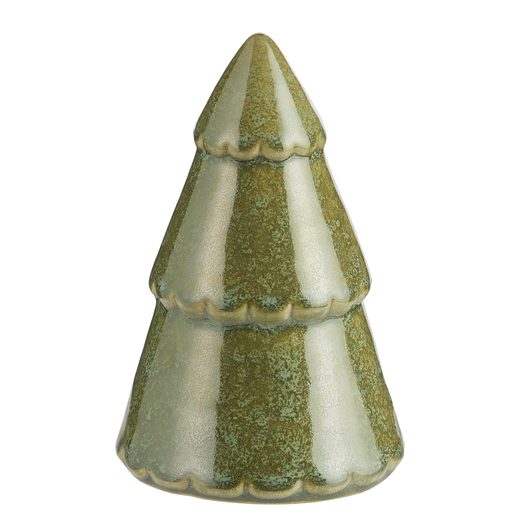 X-MAS KERÁMIA FENYŐFA 12CM, VILÁGOSZÖLD