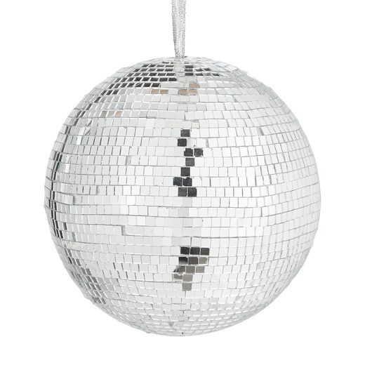 DISCO AKASZTHATÓ DISCO GÖMB, Ø 15 CM, EZÜST