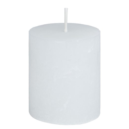 RUSTIC GYERTYA 8 CM, TÖRTFEHÉR