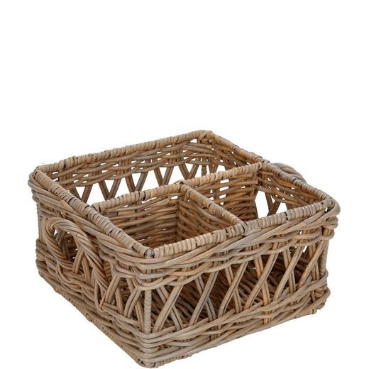 WILLOW TARTÓ 20X20X14CM RATTAN