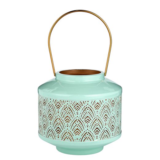 WABI SABI LÁMPÁS FÉM 16CM, TÜRKIZ