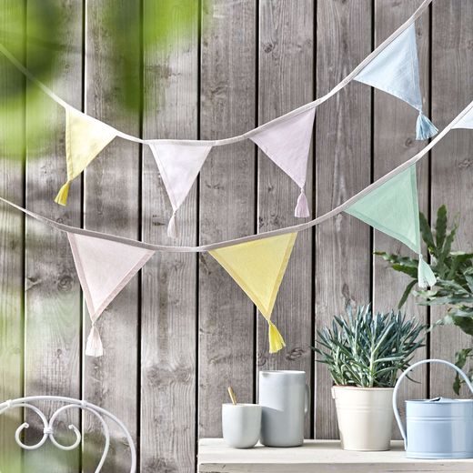MIDSOMMAR TEXTIL GIRLAND, SZÍNES 400CM