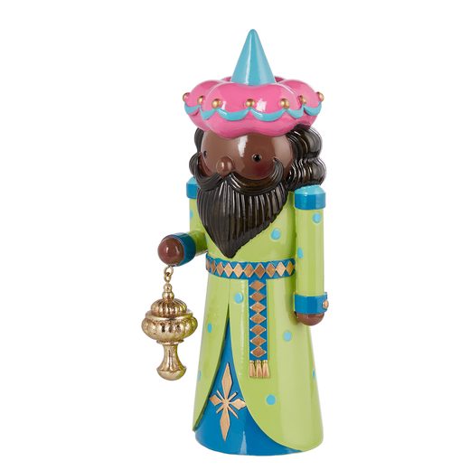 X-MAS DEKOR FIGURA KIRÁLY ZÖLD 20 CM