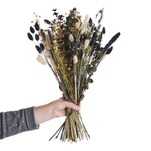 FLOWER MARKET SZÁRÍTOTT VIRÁGCSOKOR, SÖTÉTKÉK 50 CM