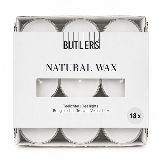 NATURAL WAX MÉCSES 18DB, FEHÉR