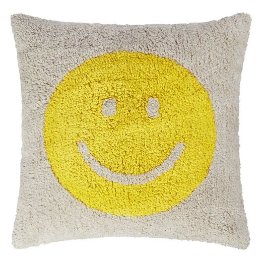 TUFTED SMILE PLÜSS PÁRNA 50 X 50 CM, SMILEY