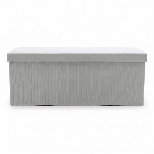MALAGA ÖSSZEHAJTHATÓ TÁROLÓS PUFF 110 CM ,SZÜRKE