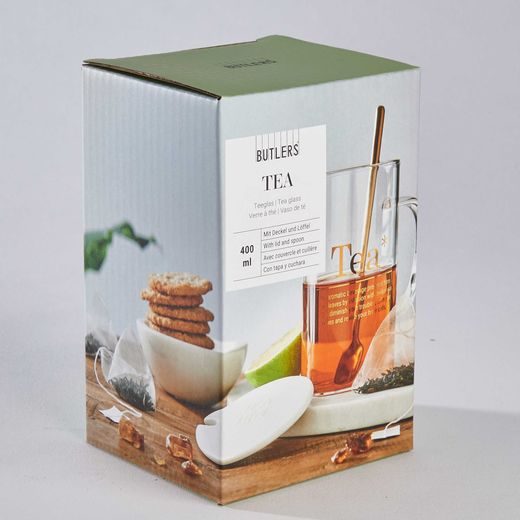 TEA TEÁS POHÁR FEDÉLLEL ÉS KANÁLLAL 400 ML