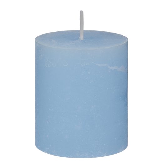 RUSTIC GYERTYA 8 CM, VILÁGOSKÉK