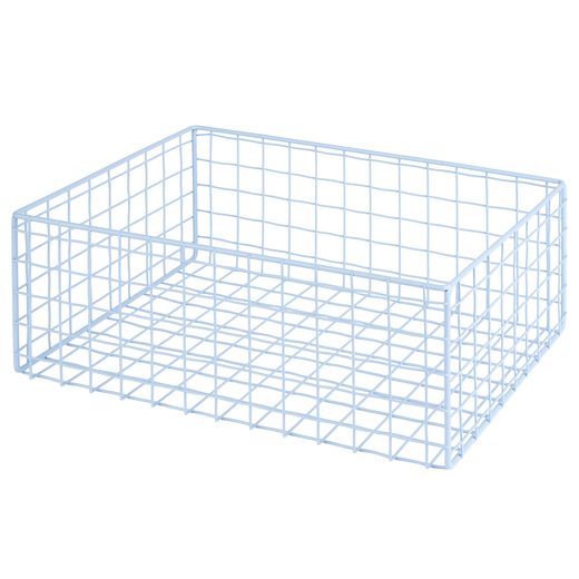 DEPOSIT FÉM KOSÁR 24X34CM VILÁGOS KÉK