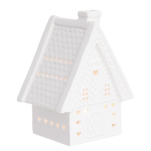 WHITE CHRISTMAS MÉCSESTARTÓ, HÜTTE 14CM