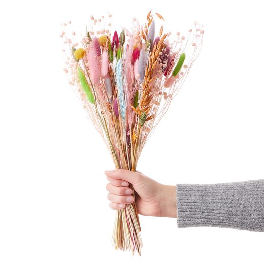 FLOWER MARKET SZÁRÍTOTT VIRÁGCSOKOR, SZÍNES 55 CM