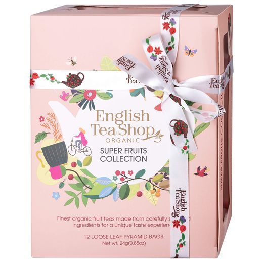 ENGLISH TEA SHOP BIO TEAVÁLOGATÁS 'SUPER FRUITS COLLECTION', 12 FILTER