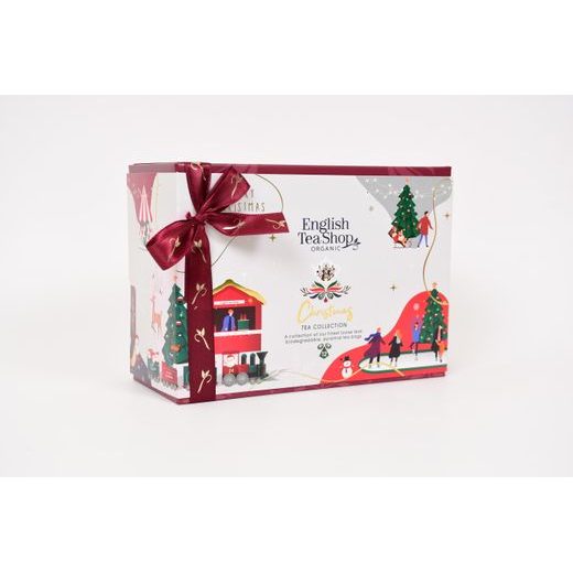ENGLISH TEA SHOP BIO TEAVÁLOGATÁS "CHRISTMAS TEA COLLECTION", 12 FILTER, FEHÉR